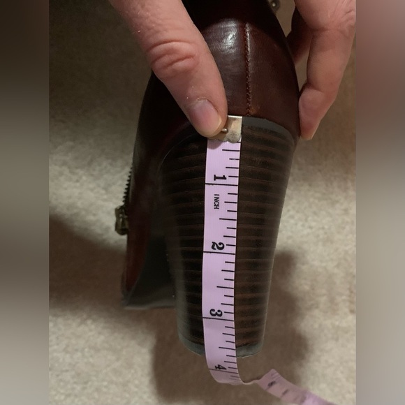 Lauren Ralph Lauren “Fahari” Burgundy Leather Booties - Women’s Size 11 - Picture 5 of 5